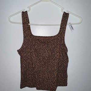Old navy leopard crop top